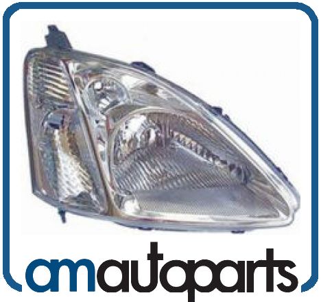 02 03 Honda Civic Hatchback Headlight Head Lamp RH New